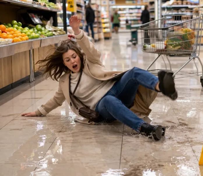 Chute dans un supermarché ou un lieu public : quels recours pour les victimes ?